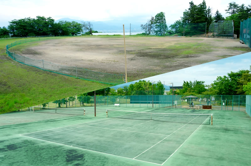 河北町野球場/中央公園テニスコート